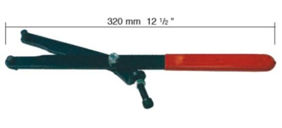 Herramienta universal para bloquear volante y poleas con pins 5/9mm. Apertura 50-140