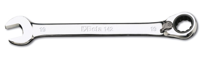 Llave combinada BETA con carraca reversible, 14 mm