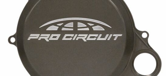 Tapa de embrague Pro Circuit para Honda CRF250R: aluminio, negro