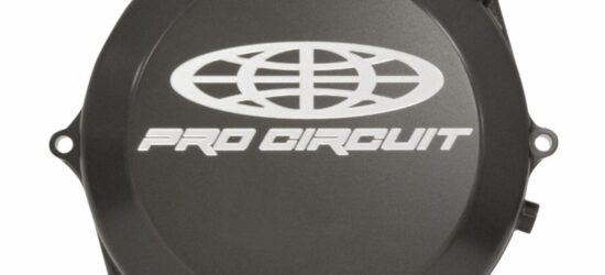 Tapa de embrague Pro Circuit para Suzuki RM-Z450: aluminio, negro