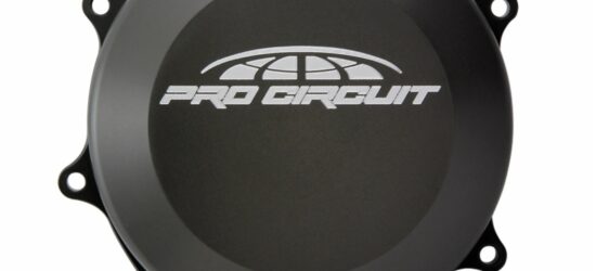 Tapa de embrague Pro Circuit para Yamaha YZ250F: aluminio, negro