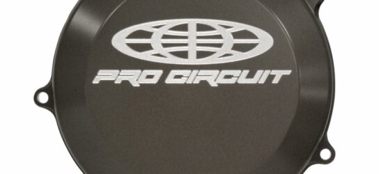 Tapa de embrague Pro Circuit para Yamaha YZ450F: aluminio, negro
